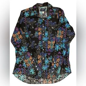 ❗️VINTAGE❗️Western Floral Button Up